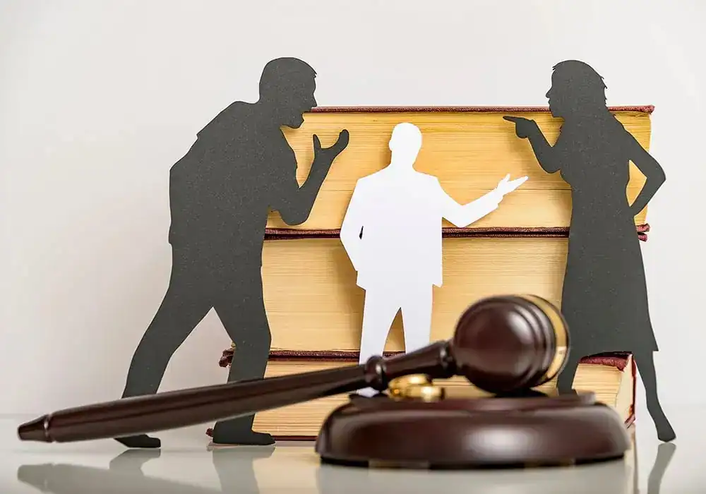 image of couple arguing through divorce Croydon