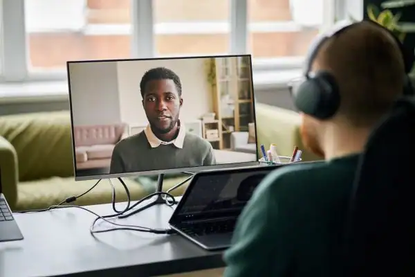 image of online mediation Croydon in progress.